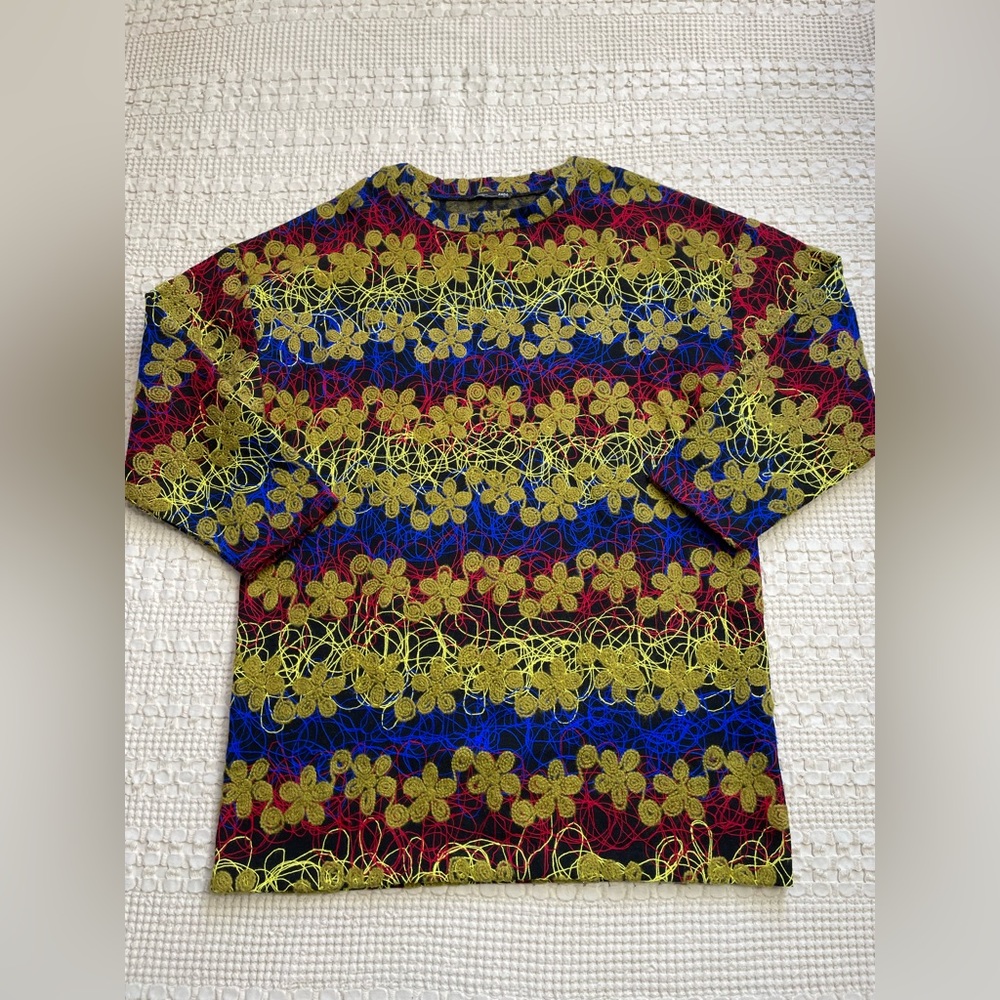 Zara Textured Design Swirl Sweater‎ Tunic Medium